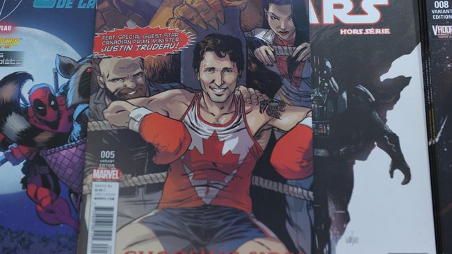 PM Kanada Justin Trudeau muncul di sampul komik terbaru Marvel, Civil War II: Choosing Sides yang rilis Rabu (31/8) kemarin.