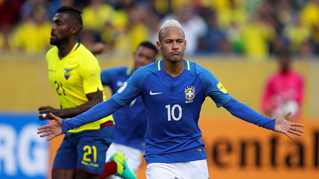 Perlu tiga per empat waktu pertandingan normal bagi Brasil untuk mendapatkan gol atas Ekuador. Gol pembuka yang dilesakkan Neymar pun didapat dari titik putih.