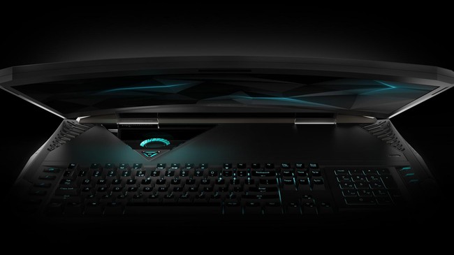 Laptop gaming Predator 21 X memiliki layar melengkung 21 inci dengan fitur utama eye-tracking untuk mengidentifikasi musuh saat bermain game.
