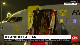 Presiden Joko Widodo Tiba Di Laos