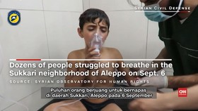 Korban Serangan Bom Kimia Aleppo Kesulitan Bernapas