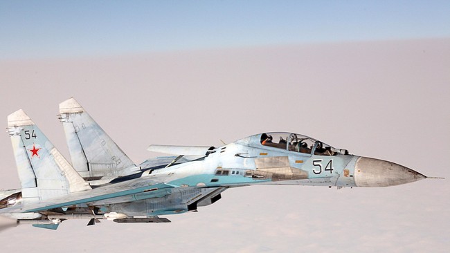 Pejabat Amerika Serikat menyebut sebuah jet Sukhoi SU-27 milik Rusia terbang dengan jarak 1,5 meter dari pesawat pengintai AS.