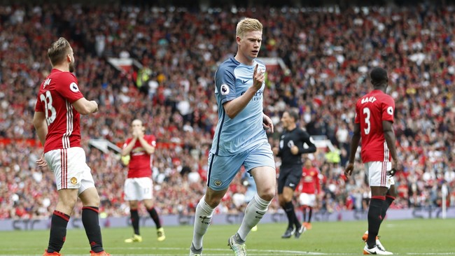 Kevin De Bruyne merupakan penentu sukses Manchester City ketika mengalahkan Manchester United pada laga Liga Primer, 10 September lalu.