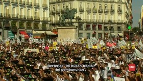 Ribuan Warga Madrid Tolak Tradisi Adu Banteng