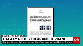 Maskapai Penerbangan Larang Penggunaan Samsung Galaxy Note 7