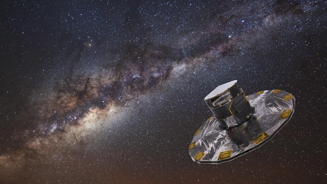 Gaia, satelit badan antariksa Eropa dinyatakan berhasil memetakan lebih dari satu miliar bintang yang 'bertaburan' di Bimasakti berkat instrumen canggihnya.