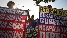 Forum RT/RW Demo Ahok karena Difitnah Ambil Jatah Uang Sampah