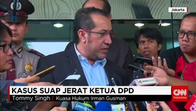 Diduga Suap Jerat Ketua DPD