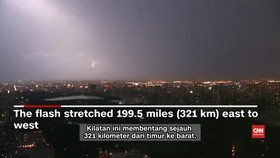 Kilatan Petir Terlama dan Terpanjang Berhasil Direkam