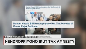 Mantan Kepala BIN Ikut Pengampunan Pajak