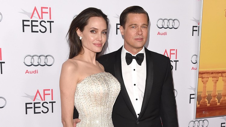 LONDON, ENGLAND - FEBRUARY 16:  Actors Angelina Jolie and Brad Pitt attend the EE British Academy Film Awards 2014 at The Royal Opera House on February 16, 2014 in London, England.  (Photo by Chris Jackson/Getty Images)
