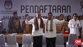 Ahok Bisa Dikalahkan Agus dan Anies