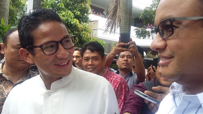 Pasangan Anies Baswedan dan Sandiaga Uno akan dideklarasikan di rumah Prabowo sebelum mendaftar ke KPU DKI Jakarta sore hari ini.