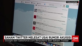 Saham Twitter Melonjak