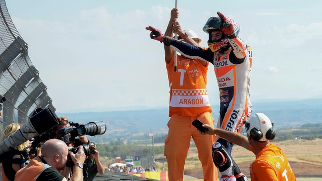 Marc Marquez tak pernah sekali pun menyangka bahwa ia akan merebut gelar juara dunia ketika membalap di Sirkuit Motegi, akhir pekan ini.