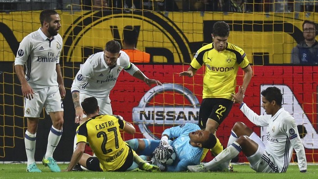Penjaga gawang Real Madrid Keylor Navas mengakui telah melakukan kesalahan terhadap gol yang diciptakan striker Dortmund, Pierre Emerick Aubameyang.
