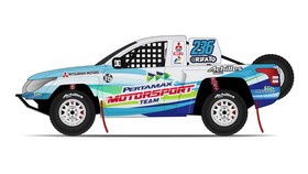 Rifat Gunakan Mitsubishi Triton di Indonesia X-Offroad Racing