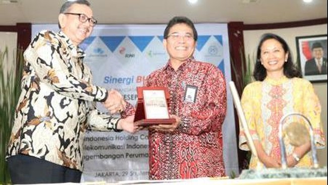 PT Telekomunikasi Indonesia (Persero) Tbk (Telkom) kembali mewujudkan sinergi BUM.