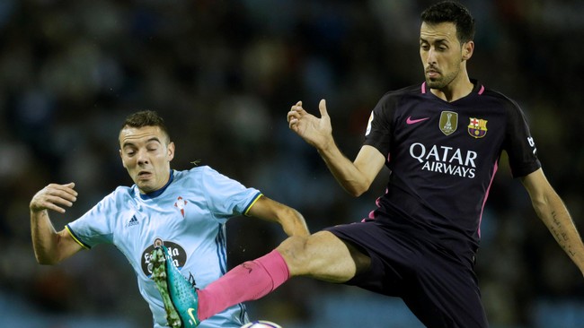 Sergio Busquets membuat kesalahan dua kali sehingga timnya kalah dari Celta Vigo dengan skor 3-4 pada pekan ketujuh La Liga Spanyol.