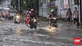 Hujan Reda, Sejumlah Genangan di Jakarta Mulai Surut