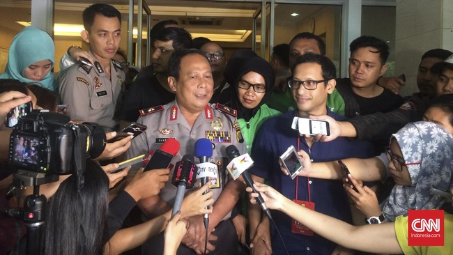 Pertemuan antara pengemudi dan manajemen perusahaan penyedia aplikasi jasa transportasi Gojek di Polda tak membuahkan hasil.
