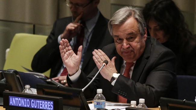 Sekjen PBB, Antonio Guterres, menyurati Dewan Keamanan (DK) PBB untuk mendesak badan itu menyepakati resolusi mengenai gencatan senjata di Jalur Gaza.