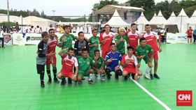 Palestina Kagumi Kiper Difabel Indonesia dalam Street Soccer