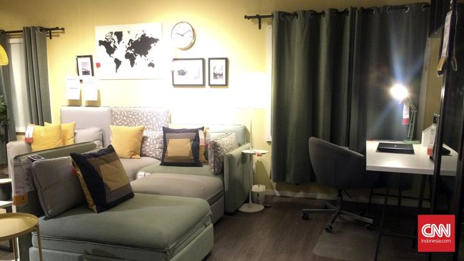 Peritel perabot rumah tangga asal Swedia, IKEA, memberikan kebebasan pelanggannya untuk menciptakan area duduk dengan warna, corak hingga ukuran yang diimpikan.