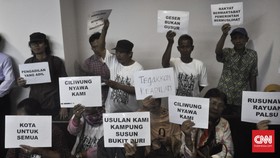 Warga Bukit Duri Tuntut Pemprov Jakarta Bayar Ganti Untung