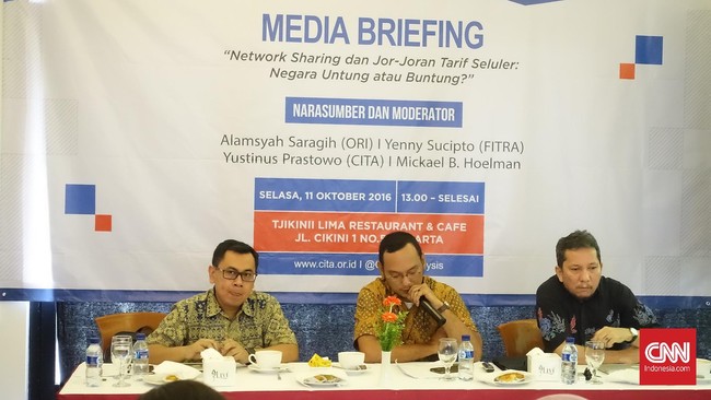 CITA mengestimasi pendapatan industri yang hilang akibat network sharing mencapai Rp14 triliun.