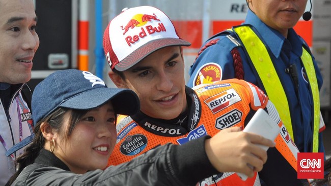 Marc Marquez mengaku tak kecewa setelah gagal meraih pole position GP Jepang dan hanya start dari posisi kedua.