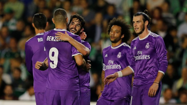 Sejumlah fakta menarik dalam angka mewarnai kemenangan telak Real Madrid atas Real Betis dengan skor 6-1 di La Liga Spanyol.