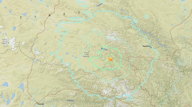 Gempa bumi berkekuatan 6,4 skala Richter mengguncang wilayah barat laut China, Provinsi Qinghai pada Senin (17/10).