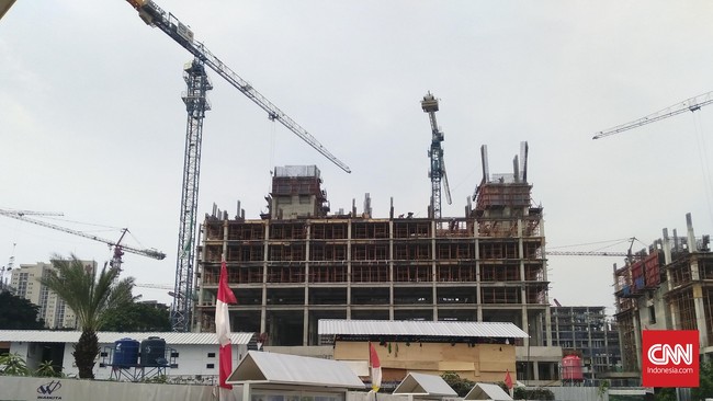 Progres pembangunan Wisma Atlet Kemayoran yang telah dimulai sejak 30 pekan lalu telah mencapai sekitar 29 persen.