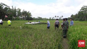 Pesawat Piper Warrior Jatuh di Cilacap