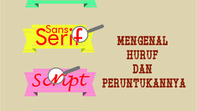 Yuk Mengenal Huruf dan Peruntukannya