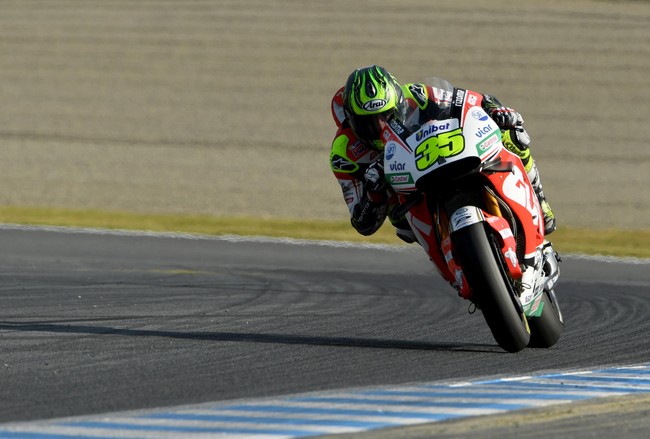 Pebalap LCR Honda, Cal Crutchlow, yakin bisa meraih juara GP Australia seandainya Marc Marquez tidak terjatuh di Sirkuit Phillip Island, Minggu (23/10).