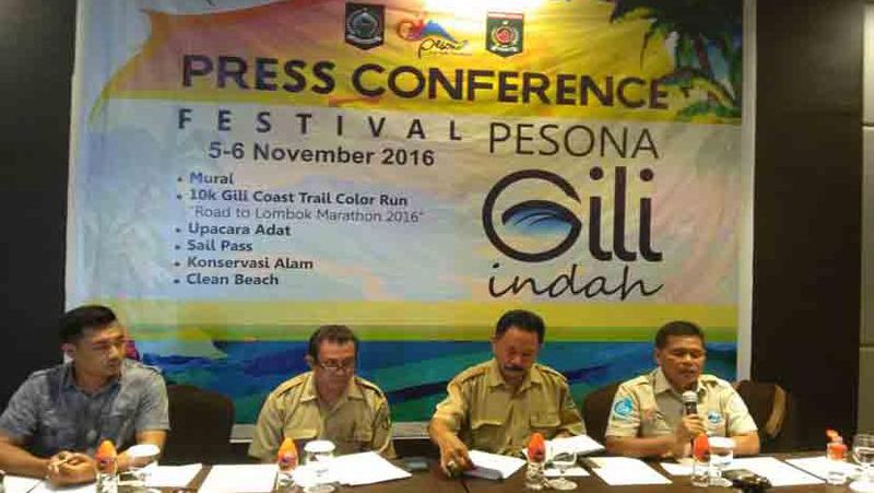 Tanggal 5 hingga 7 November mendatang, Festival Pesona Gili Indah 2016 akan digelar di Gili, Nusa Tenggara Barat (NTB).