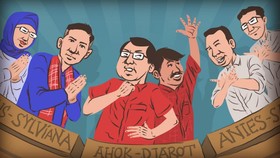 3 Kandidat Cagub-Cawagub Jaring Simpati Warga