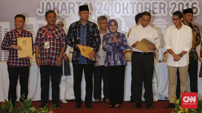 Sehari setelah dimulainya masa kampanye, KPU DKI Jakarta akan mengajak ketiga calon gubernur DKI Jakarta untuk hadir dan mendeklarasikan kampanye damai.