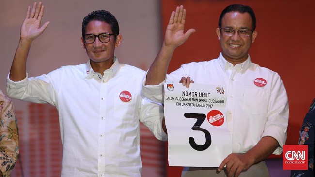 Dari catatan yang dimiliki oleh Badan Pengawas Pemilu DKI Jakarta, Anies dan Sandi paling banyak berkampanye di wilayah Jakarta Selatan.