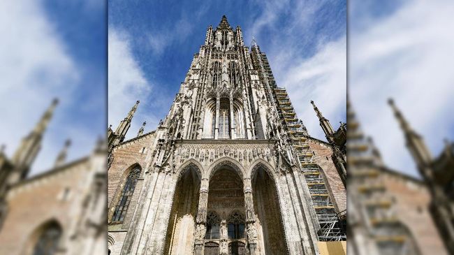 Air seni yang dibuang sembarangan di sekitar bangunan mengancam fondasi bangunan Ulm Minster, gereja tertinggi dan bersejarah di Jerman.