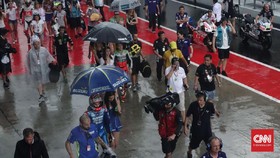 Akibat Hujan Deras, Start MotoGP Malaysia Ditunda