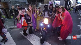 Kengerian Halloween Berlangsung Seru di Jepang