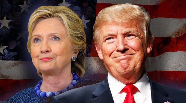 Komparasi sentimen positif terhadap Trump dibanding Clinton pada masa jelang hari pemilihan suara yakni 58 persen dan 48 persen.