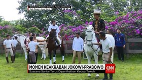 Momen Keakraban Jokowi dan Prabowo