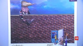 Puluhan Kartun Satir Trump Laris Manis di Meksiko