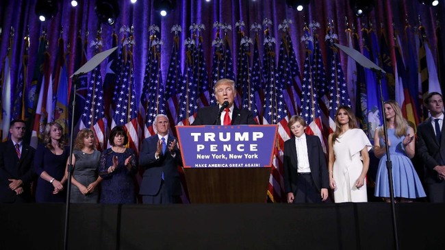 Taipan real-estate asal New York, Donald Trump, memenangkan pemilu presiden Amerika Serikat pada Rabu (9/11).