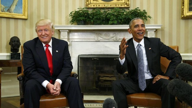 Jack Kingston, mantan perwakilan negara bagian Georgia di Kongres sekaligus penasihat dan juru bicara Trump saat kampanye, membicarakan sanksi Rusia di Moskow