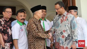 Bertemu Hamzah Haz, Anies Klaim Tak Minta Dukungan Politik